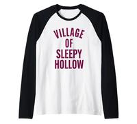 Village of Sleepy Hollow - NY State Tourism Vintage Retro Raglan Baseball Tee