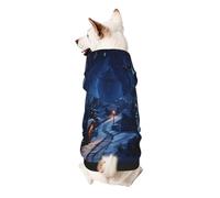 Village on a Snowy Day Dog Hoodie - Soft & Breathable Pet Clothes for Small to Large Dogs, Stylish and Comfortable Dog Clothes
