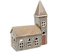 B&Q Tealight Holder Village Pottery Church