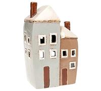 Village Pottery Cornish 2 Houses Tealight Ceramic
