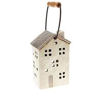 Village Pottery House Heart Tealight Holder Garden Candles Tealight Holders Outdoor Candle Holders Candle Holder. Indoor or Outdoor Classy Alternative to Garden Lanterns (Town House Cream Lantern)