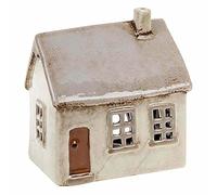 Village Pottery Light Grey House Tealight