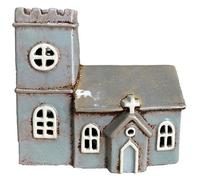 Village Pottery Norman Church Tea Light Holder