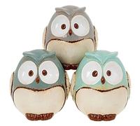 Village Pottery Round Owl Money Box