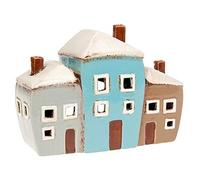 Village Pottery Small Three House Tealight Holder