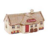 Village Pottery The Plough Croft Pub with Thatched Roof Ceramic Tealight Holder