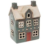 Village Pottery Traditional House Grey Tealight