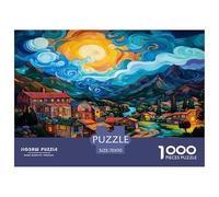 Villages Jigsaw Puzzles Great Gift for Adults 1000 Piece Family Challenging Toys Home Decors Hamlet Jigsaw Puzzle for Women Men Adult 70x50cm/1000pcs