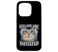 Villain Arc Cat Meme Funny Design Case for iPhone 15 Pro