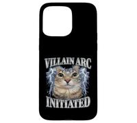 Villain Arc Cat Meme Funny Design Case for iPhone 15 Pro Max