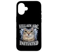 Villain Arc Cat Meme Funny Design Case for iPhone 16