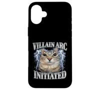 Villain Arc Cat Meme Funny Design Case for iPhone 16 Plus