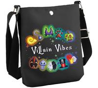 Villains Inspired Gift Villain Lover Gift Villain Vibes Makeup Bag with Zipper Halloween Evil Cosmetic Bag Villain Witch Survival Kit (Villain Vibes CB EU)
