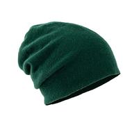 Villand 100% Cashmere Beanie for Women and Men with Gift Box, Double-Layered Cashmere Knitted Hat, Oversized Winter Ski Cap (Green)