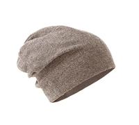 Villand 100% Merino Wool Beanie Hat for Women and Men with Gift Bag, Double-Layered Ski Cap, Knitted Wool Hat for Winter (Camel)