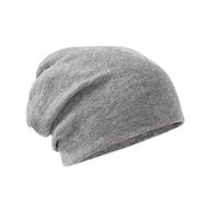 Villand 100% Merino Wool Beanie Hat for Women and Men with Gift Bag, Double-Layered Ski Cap, Knitted Wool Hat for Winter (Grey)