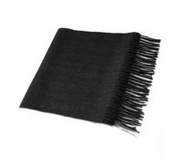 Villand Pure 100% Cashmere Scarf with Fringed Edges, Ultra Soft Large Cashmere Shawl Wrap for Women and Men (Black)