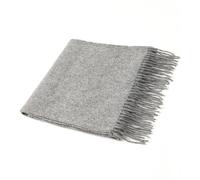 Villand Pure 100% Cashmere Scarf with Fringed Edges, Ultra Soft Large Cashmere Shawl Wrap for Women and Men (Grey)