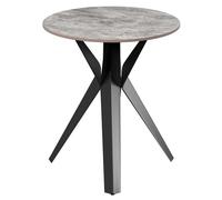 villanova sintered ceramic side table in gloss grey