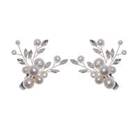 VILLCASE 1 Pair Rhinestone High Heel Clips Handmade Bridal Shoes Clips Distinctive Design Abs Iron Pearl Makes Shoes Dazzling Stylish Wedding Daily Life Accessories for Friends Wife
