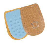 VILLCASE 1 Pair Thick Latex Heel Pads for Shock-Absorption and Non-Skid Comfort, Microfiber Leather Inserts for Feet Suitable for Warm Shoes and Leather Shoes, Cushioned Heel Comfort Pads