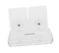 VILLCASE 1 Set Floating Camera Shelf Wall Mount Bracket Durable Acrylic Security Camera Stand for Living Angle for Optimal Coverage No Drill Installation
