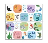 VILLCASE 1 Sheet Self-adhesive Floor Sticker Indoor Stickers Creative Pattern Design No Peeling No Fading Pvc Material for Room and Kindergarten