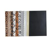 VILLCASE 10 Pcs Faux Leather Sheets for Earrings DIY Kit with Leopard Zebra Snake Print Animal Patterns Embossed Texture Craft Material for Jewelry Making