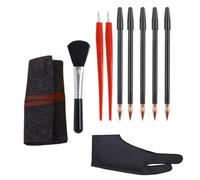 VILLCASE 10 Pcs Scratch Tools Kit for Drawing and Creative DIY with Lightweight Curved Plastic and Alloy Pens Suitable and Adults to Create Scratching Paintings