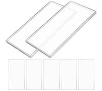 VILLCASE 10 Pieces Plastic Commemorative Banknote Holders Money Organizer Case Portable Storage Box for Cash Collectors