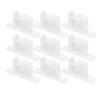 VILLCASE 10 Sets White Abs Cabinet Door Ball Catch Latch with Robust Spring Mechanism for Effortless Opening or Closing, Suitable for Cupboard Doors with Elegant Aesthetic Design