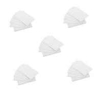 VILLCASE 100 Pcs Double Sided Printable PVC Cards Standard White Plastic Badge Cards for Inkjet Sublimation Printers Office Business Use