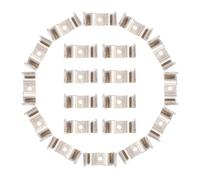VILLCASE 100 Pcs Manganese Steel Lights Tube Clips Stable Fluorescent Light Support Long Term Service Life for Home Electric Appliances