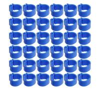 VILLCASE 100 Pcs Pigeon Rings Dove Leg Rings Plastic Clip-on Design Easy to Apply and Remove Lightweight Bird Supplies for Poultry Operations Management and Breeding