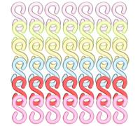 VILLCASE 1000pcs Rubber Band Clips Rubber Band Bracelet Clips Plastic Lightweight Assorted Color S for Bracelets DIY Jewelry Accessories Develop Hands-on Ability