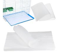 VILLCASE 100pcs Bird Cage Liner Papers, Disposable Parrot Cage Absorbent Cushion Pads, Cuttable Fecal Tray Cushion Mat for Bird Parrot Budgie Pet Animal, 44x33cm
