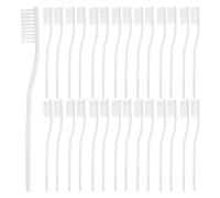 VILLCASE 100pcs Disposable Toothbrushes for Guest Use, Individually Wrapped Soft Bristle Manual Toothbrushes Made of Plastic, Compact and Single Use for Hotel Guest Rooms and Overnight