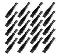 VILLCASE 100pcs Double-Head Electric Razor Cleaning Brush with Soft Nylon Bristles Small Crevice Plastic Brushes for Precision Haircut and Barber Neck Tool Maintenance Nonabrasive Design