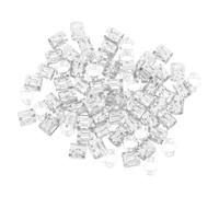 VILLCASE 100pcs Dreadlock Hair Extension Rings Silver Metal Adjustable Braid Jewelry Beads for Women Braids and Dreadlocks