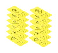 VILLCASE 100pcs Medical Waste Identification Tags Yellow Multifunctional Labels for Hospital Waste Bag Classification Compliant and Reliable Disposal