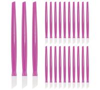 VILLCASE 100pcs Nail Embossing Stick for Nail Shaping Pen and Exfoliating Scrubber Professional Manicure Stick Rubber Cuticle Pusher for Art Dotting Tool and Manicure Stylus Pen