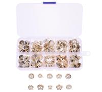 VILLCASE 100pcs Pearl Buttons Sewing Buttons Plastic Multi Functional for DIY Clothing Projects Christmas Laundry Pearls