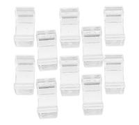 VILLCASE 100pcs Plastic Headband Fixing Buckles U-Shape Clips for Secure Fastening Hair Rope Accessories for DIY Crafts and Salons