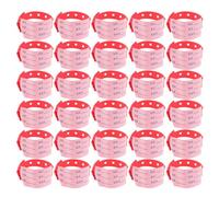 VILLCASE 100pcs Plastic Medical Wristbands for Patient Identification Adjustable Hospital Id Bracelets Snap Lock Safety Vinyl Wristbands for Seizure Alert and Comfortable Wear