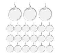 VILLCASE 100pcs Round Writable Key Tags with Metal Rim and Aluminium Paper Material, Easy to Write, for Labeling Tools and Pet Items at Workplaces Or Garage Pricing