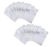 VILLCASE 100pcs Silver Tinfoil Nail Foil Wraps for Gel Polish Remover, Easy to Use with Good Wrapping Experience, Suitable for Professional Salon and Home Use