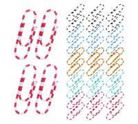 VILLCASE 100pcs Small Binder Clips Small Document Clips Decorative Fashion Steel Multifunctional Easy to Carry Office Stationery Collection Random Color