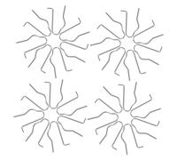 VILLCASE 100pcs U Shaped Bobbin Winder Retaining Clips for Sewing Machines Metal Springs for Thread Tension Replacement Accessories for Smooth Sewing Operation