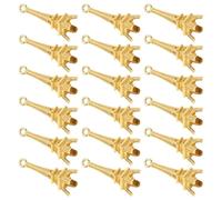 VILLCASE 100pcs Vintage Eiffel Tower Charms Pendants Alloy Resisting Fading Tarnishing Golden DIY Jewelry Making Accessories Classic Elegant Design for Office Decor