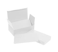 VILLCASE 100pcs Vocabulary Flash Cards Blank White Note Cards with Smooth Writing Surface Rounded Corners for Durability Double Sided Design for English Learning and Creative Projects